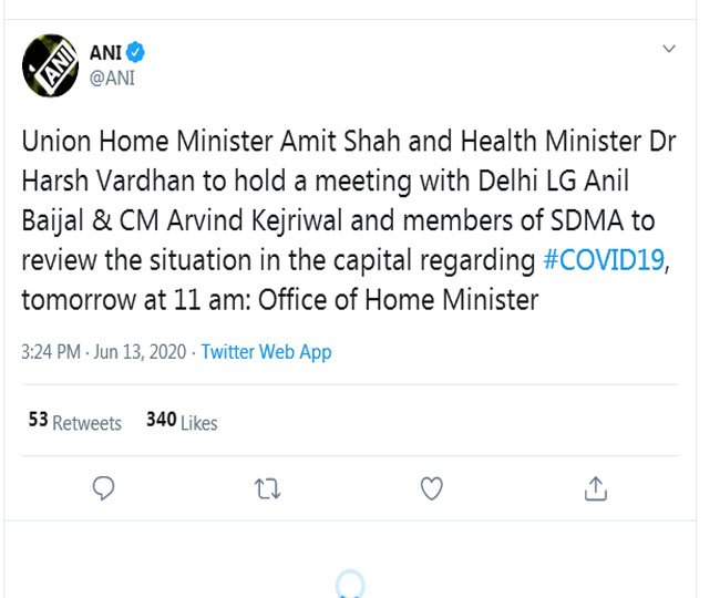The situation is serious about Corona in Delhi, Home Minister Shah, Health Minister, LG and CM's high level meeting today