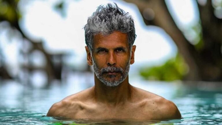 During the modeling days, Milind Soman looked like a throwback photo