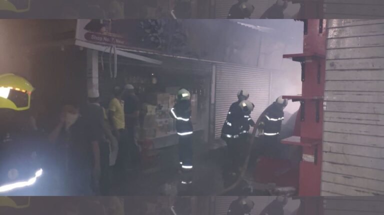 Fire Breaks Out At Mumbai's Crawford Market