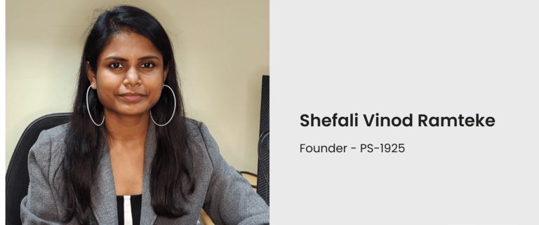 Shefali Vinod Ramteke, Founder of PS-192