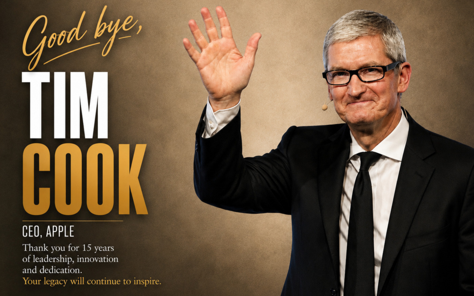 Tim Cook’s 15-Year Run at Apple Comes to an End as John Ternus Takes Over